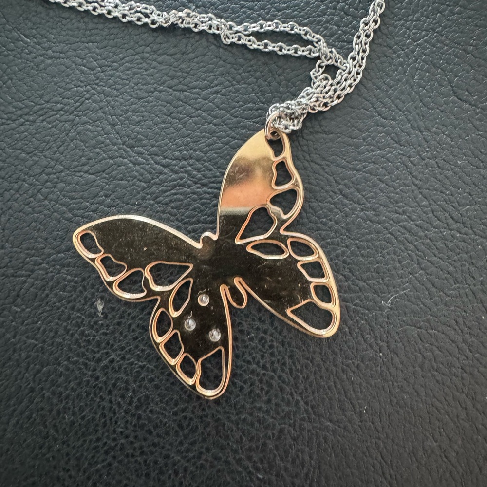 NOMINATION Gold Butterfly Pendant Necklace -Italian Brand 🇮🇹 - Picture 7 of 8